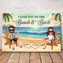 Summer Beach - Personalized Customized Canvas - Home Decoration Gift For Couple