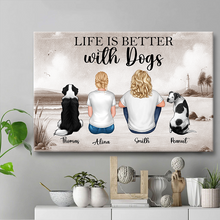We Just Need Someone To Be There Retro Beach Landscape - Custom Canvas Prints Gifts For Dog Lovers