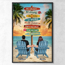 Summer Beach Personalized Customized Poster Home Decoration Gift For Couple