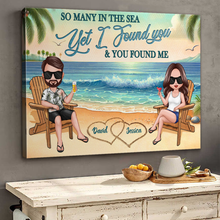 Personalized Couple Canvas - I Found You And You Found Me - Home Decoration Gift For Couple