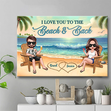 Summer Beach - Personalized Customized Canvas - Home Decoration Gift For Couple