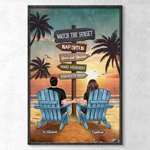 Gift For Couple Summer Beach Personalized Customized Poster Home Love Decoration