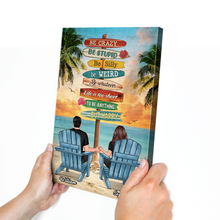 Summer Beach Personalized Customized Canvas Home Decoration Gift For Couple