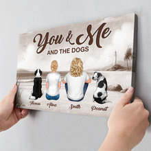 You & Me & Dog - Personalized Customized Canvas Couple Home Decoration For Pet Family