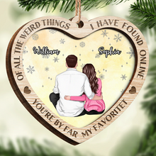 I Have Found Online - Customized Personalized 2-Layered Wooden Ornament - Gift For Couple Husband Wife