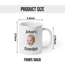 Custom Photo Baby Face Gift For Grandpa Father's Day Personalized Custom Ceramic Mug