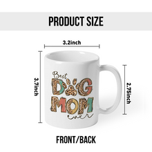 Custom Photo Best Dog Mom Ever  -  Personalized Custom Ceramic Mug Gift For Dog Lovers