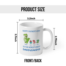 The World's Best Daddysaurus - Personalized Custom Ceramic Mug Gift For Dad
