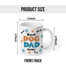 Dog Human Fist Bump - Personalized Custom Ceramic Mug Gift For Dog Dad, Dog Lovers