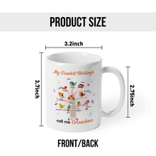 My Greatest Blessings Call Me Gift For Grandpa Grandma Personalized Custom Ceramic Mug