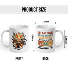 Thank You For Being My Dad -  Personalized Custom Ceramic Mug Gift For Dog Dads, Cat Dads