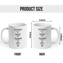 First Time Dad Father's Day Gift For Husband Personalized Custom Ceramic Mug