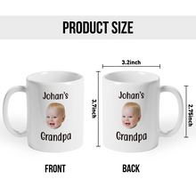 Custom Photo Baby Face Gift For Grandpa Father's Day Personalized Custom Ceramic Mug
