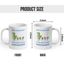The World's Best Daddysaurus - Personalized Custom Ceramic Mug Gift For Dad