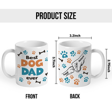 Dog Human Fist Bump - Personalized Custom Ceramic Mug Gift For Dog Dad, Dog Lovers