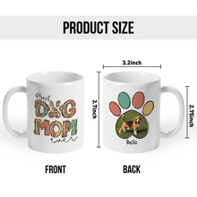 Custom Photo Best Dog Mom Ever  -  Personalized Custom Ceramic Mug Gift For Dog Lovers