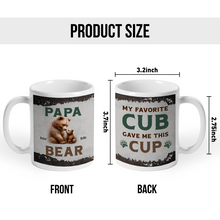 My Favorite Cub - Personalized Custom Ceramic Mug Gift For Papa