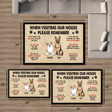 Please Remember When Visiting Dog's House -  Custom Doormat Gifts For Dog Lovers