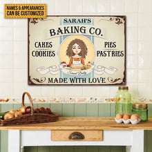 Baking Company Made With Love - Baking Sign - Gift For Baking Lover Personalized Custom Classic Metal Signs
