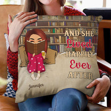 Reading Chibi Girl Just A Girl Who Loves Books - Personalized Custom Pillow