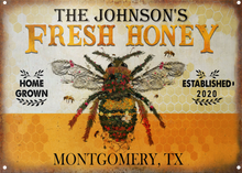 Personalized Honey Bee Fresh Customized Classic Metal Signs-CUSTOMOMO