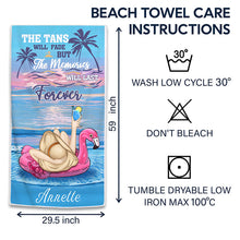 Beach The Tans Will Fade - Gift For Beach Lovers - Personalized Custom Beach Towel