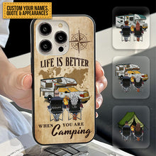 Husband And Wife Camping Partners For Life - Gift For Camping Lovers - Personalized Phone Case