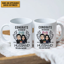 Congrats On Being My Husband - Personalized Mug
