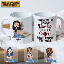 A Girl Who Loves Books - Reading Gift - Gift For Best Friends - Personalized Mug