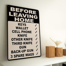 Metal Sign Home Bar Cafe Restaurant Wall Decor Sign - Before Leaving Home Don't Forget To Bring Key