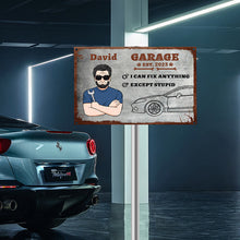 He Can Fix Anything Except Stupid - Gift For Dad - Father's Day Gift Personalized Custom Metal Sign