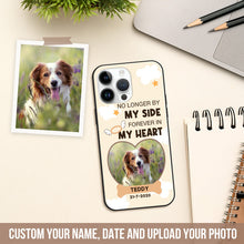 No Longer By My Side Forever In My Heart - Memorial Gift For Cat Dog Lover - Customized Gift - Personality Customized Phone Case
