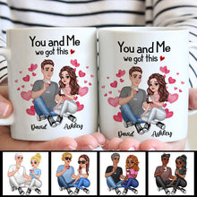 Together Since Cartoon Couple Character - Couple Mug - Gifts For Him, Her Personalized Custom Ceramic Mug