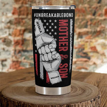 Lucky Son Of An Awesome Mom - Personalized Tumbler Cup - Birthday Gift For Son