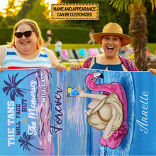 Beach The Tans Will Fade - Gift For Beach Lovers - Personalized Custom Beach Towel