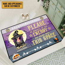 Personalized Witch Custom Doormat Please Be Mindful Of The Energy You Bring Into This Space