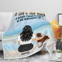 A Bond That Can't Be Broken - Gifts For Couples Personalized Custom Fleece Flannel Blanket