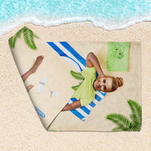 Custom Photo Funny People Funny Life - Beach Towel - Personalized Custom Face Beach Towel
