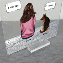 Memorial Pet - Gift For Pet Lovers - Dog Mom, Dog Dad, Personalized Acrylic Plaque