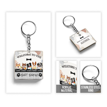 Personalized Custom Keychain Welcome To The Shitshow Keychain - Gifts For Dog Lovers - Personalized Dog Gifts - Custom Keychain