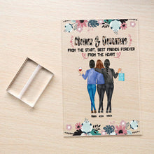 Mother And Daughters From The Heart - Customized Acrylic Plaque - Gift For Mom Mother - Customized Gift