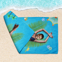 Custom Photo The Best Gift For Funny People - Beach Towel - Personalized Custom Face Beach Towel
