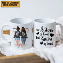 Besties Forever Never Apart Maybe In Distance But Never At Heart - Bestie Mug - Gift For Best Friend - Customized Mug