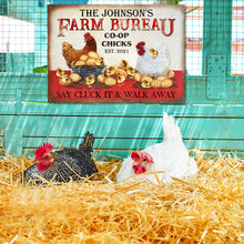Personalized Chicken Farm Bureau Customized Classic Metal Signs-CUSTOMOMO