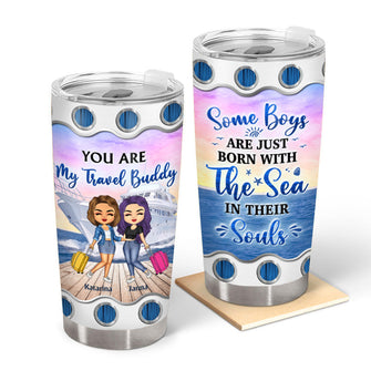 Traveling Best Friends Life Is Better On A Cruise With Best Friends - Gift For BFF, Sisters - Personalized Custom Tumbler