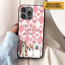 Life Is Better With Puppies - Pet Phone Case - Gift For Pet Lovers Personalized Custom Phone Case