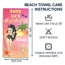 Life Is Better At The Beach Customized Beach Towel - Personalized Custom Beach Towel - Summer Gift - Beach Essential