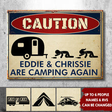 Drunk Campers Are Camping Again - Personalized Camping Metal Sign-CUSTOMOMO