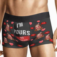 I'm Yours No Refund - Personalized Customized Man's Boxer Briefs - Valentines Day Gift