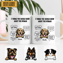 Five Things You Should Know About Her - Gift For Dog Mom, Personalized Mug